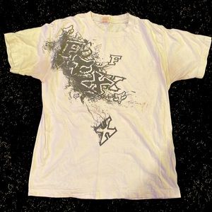 Fox racing mens medium tee. Black and white